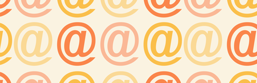 Email Evolution Conference – One Day Immersive Event promotional image showing cascading at signs of various shades of orange